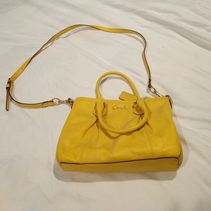 Coach Yellow Satchel Bag